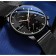 Men's wristwaters, with calendar, d-4.2 cm, strap L-26 cm, 3 atm, black