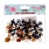 Rifle eyes with plugs, "sparkles" set of 30 pcs, size 1 pc: 1.6 cm, yellow color