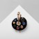 Palette "Paints" brooch, color in gold