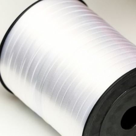 Tape for decor and gifts, white, 0.5 cm x 500 m-2