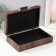 Casket wood to the leatherette "Coffee python" 25x15x6.5 cm