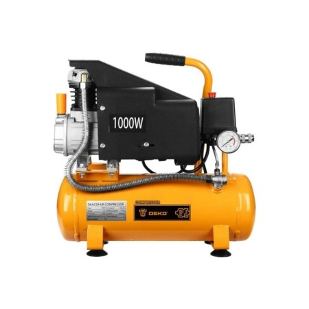 Air compressor DEKO DKAC09, Piston, 220 V, 1 kW, 260 l/min, 9 liters