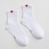 Women's socks minku "hearts", white color, size 36-39 (23-25 ​​cm)