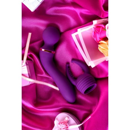 Multifunctional vibration massager Eromantica UMA, silicone, purple, 20 cm-15