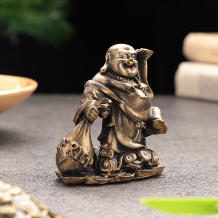 Souvenir "Hothee for wealth", gypsum concrete, 6x5x5 cm, set 3 pcs, 6x4x6.5 cm-1