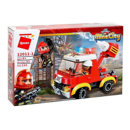 Block designer for boys Fire Firefighters, 110 parts-1