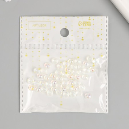 Decor for creativity Plastic "Bigating Halves" set of 50 pcs 0.6x0.6 cm-3