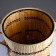 Bellya basket with a lid is folding with handles 39x39 cm H 56 cm, bamboo, jute