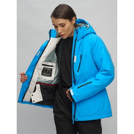 Ski suit female, size 42, blue color-6