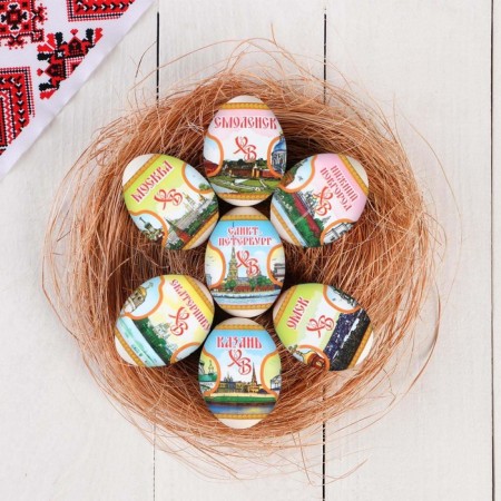 Easter heat -shaped film "Temples" for 7 eggs