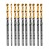 Denzel 717204, HSS-Tin, Golden Tip, 10 pieces, 3 mm