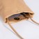 Cross-Body bag on the valve, beige color