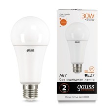 LED LED ELEMENTARY 30W A67 3000K TEPP. Bel. E27 2320lm Gauss 73219