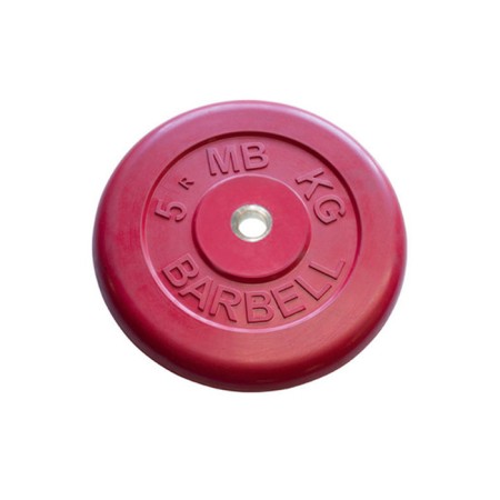 Rubbed disk d = 26 mm color 5 kg, red color