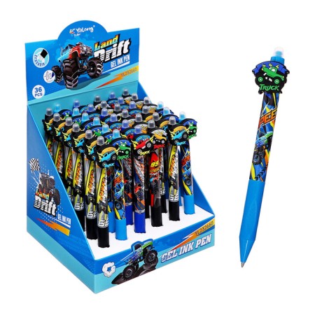 Gel handle Erased ink, blue rod, 0.5 mm, machine gun, body machine mix