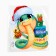 Happy New Year poster, gifts with gifts, 28.1 x 36.3 cm