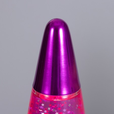 Lava-lamp "Rocket" 1x30W E14-R39 (sparkles) pink 11x11x41cm-4