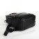 City backpack on lightning, from artificial leather, black color