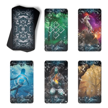 Tarot "Moon and Wolf", 78 cards (6x11 cm), 16+-3