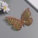 Stick paper, plastic "Flower green butterflies" sparkles set 12 pcs 12 cm, 10 cm 8 cm 1052425