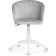 Computer chair Plastic Plastic/velor, white/gray 59x60x78 cm