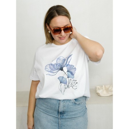 Women's T -shirt Alize, size 62 cm, white color-1