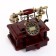 Retro telephone with a drawer, dark tree, 16x23x25 cm