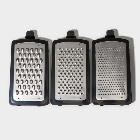 Grater kitchen Magistro Gretta, 3 blades included, anti -slip base-5