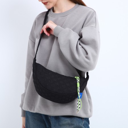 Women's bag over the shoulder, black color 30*14*10 cm-9