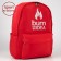 Burm with idea school backpack, red, 38 x 12 x 30 cm