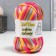 Knitted yarn 95% cotton, 5% elastan "Lentino melange" 100 g 30 m color 2 color