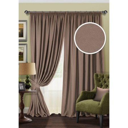 Set ESKAR: DEAREER 220X270 cm - 2 pcs, tulle 270x500 cm, grab - 2 pcs