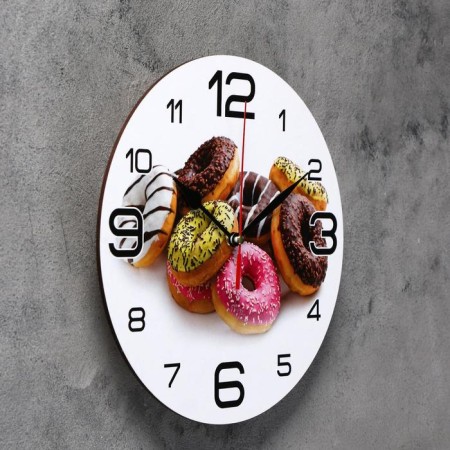 Watch wall kitchen "donuts", 24 cm-2