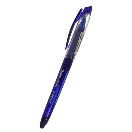 A pen with erased ink, gel, Brauberg "X-Erase" 0.7 mm, flu, blue case, blue ink-1
