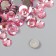 Decor for creativity plastic "Rhinestones. Light pink" set 300 pcs d = 0.8 cm