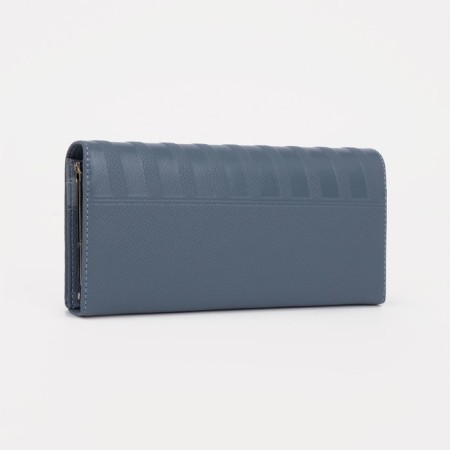 Women's wallet on magnets, blue color-1