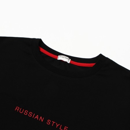 Футболка мужская KAFTAN "Russian style", черный, р. 52-5