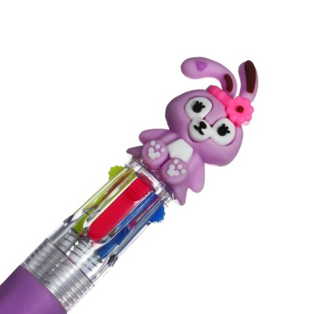 Ball-shaped handle "Bunny" 4-color-mini, mix-3