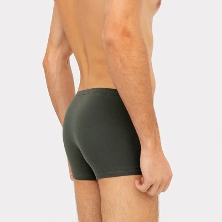 Set of men's panties boxers (2 pcs.), Dark khaki/green tea, rr 46 (s)-1