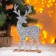New Year's decor "Bright Deer" Silver, 6 × 14 × 24 cm