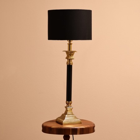 Lamp desktop "Steel" 1x60W, E27 golden-black 31x31x66 cm-1