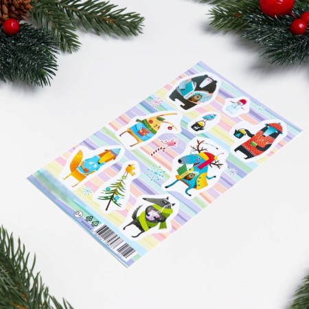 Decorative stickers "Forest inhabitants - 5" 10x16 cm-1