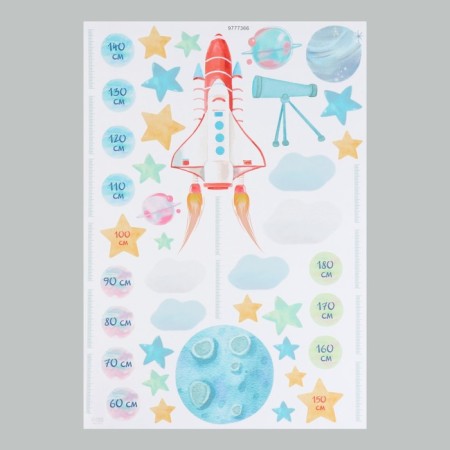 Sticker Interior Color Rostomer "Launch of the rocket" 50x70 cm-1