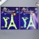 The phosphorus sticker "Eiffel Tower and Saxophonist" with adhesive. Podush. set 2 pcs Mix 29.5x25 cm 788219