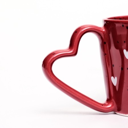 Ceramic mug of “I love you”, 280 ml, red-3