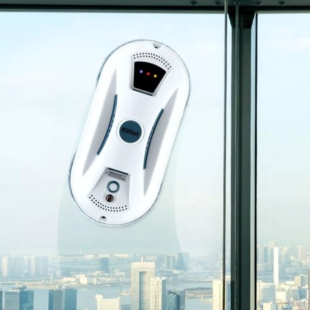 Robot Window Robite KitFort KT-5187, 80 W, 5.5 min/m2, from the battery, blue and white-1