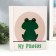 Photo album magnetic 20 sheets "Frog with lotuses" 29x24x2 cm