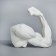 Gypsum figure hand bent at the elbow, 36.5 x 14 x 41.5 cm
