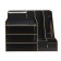 Organizer-Claus desktop DEVENTE. Mega 37 x 28.1 x 27 cm, MDF, black, cardboard box