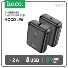 External battery Hoco J96, 5000 mAh, 1 USB, 2 A, display, black